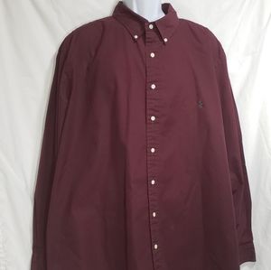 Polo Ralph Lauren 3XB Burgundy Long Sleeve Shirt